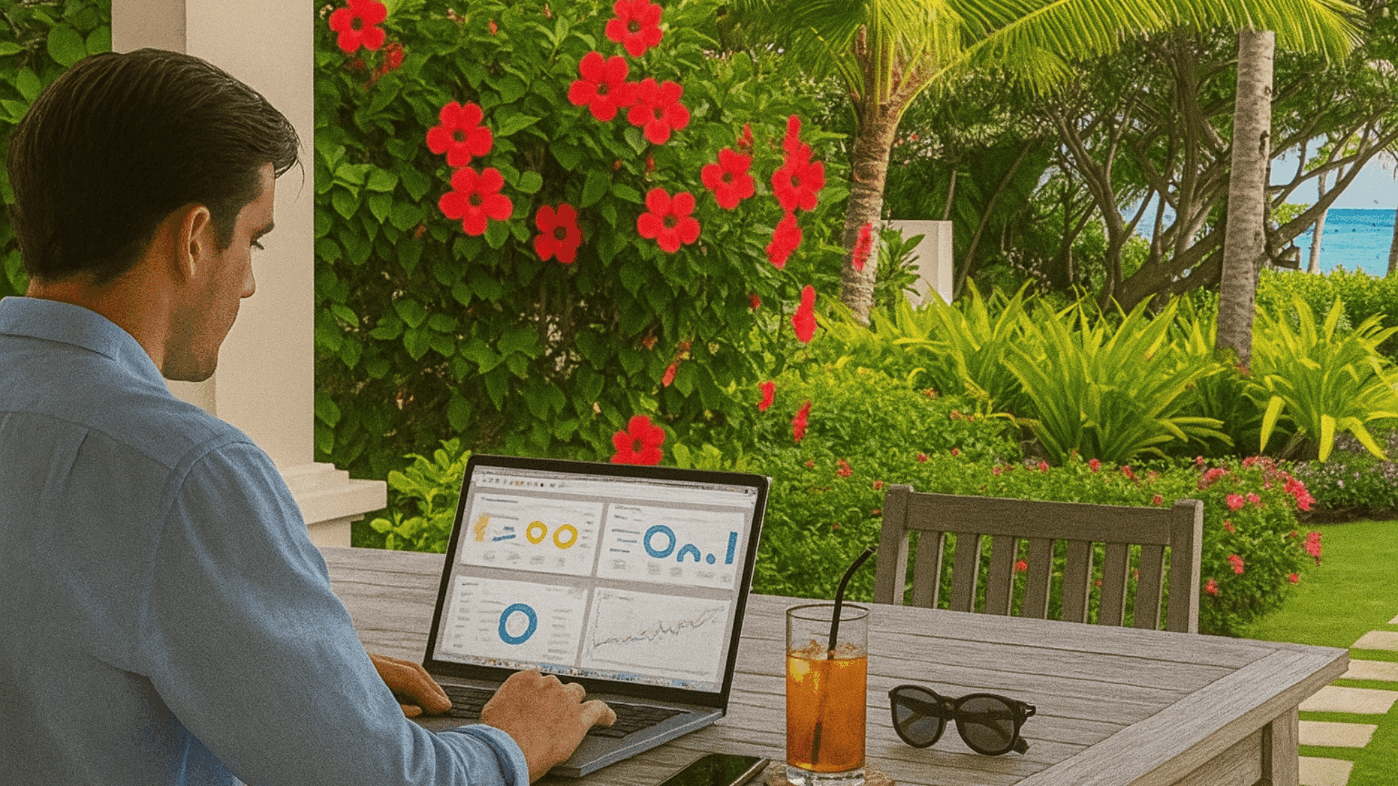 Work and Relax by the Ocean