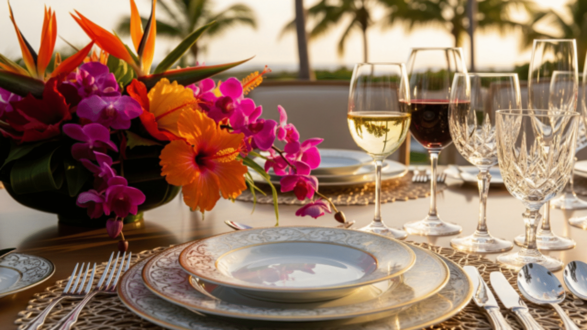 Services de table et dressage haut de gamme _ effet garanti