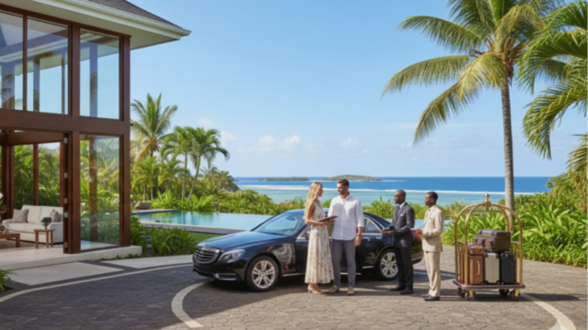 Accueil clientèle russe villa à Maurice